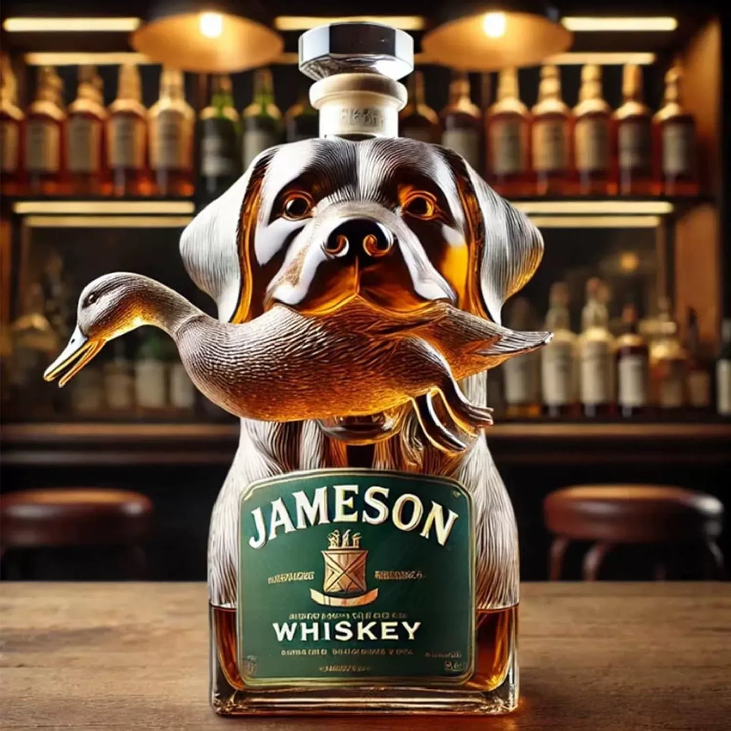 🍻【Kup 1, a 1 dostaniesz gratis】Zestaw butelek whisky z zabawnym wzorem (300–330 ml)｜10 kreatywnych i wyjątkowych wzorów｜Oryginalny prezent i stylowa dekoracja baru
