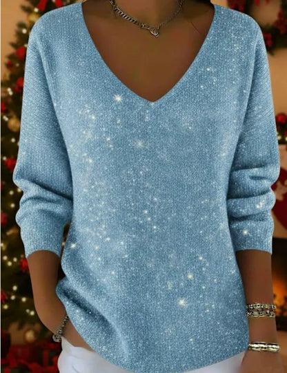 💥🔥【S-5XL】Marzący sweter z dzianiny z gradientowym wzorem gwiaździstego nieba