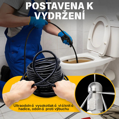 🔗Herramienta de limpieza de basura para conectar a un lavadero de autos 🚰Limpiador de basura para baño/cocina 🧹Chorro de agua a alta presión para liberación rápida, resistente a alta presión y a prueba de fugas 💧Imprescindible en cualquier hogar