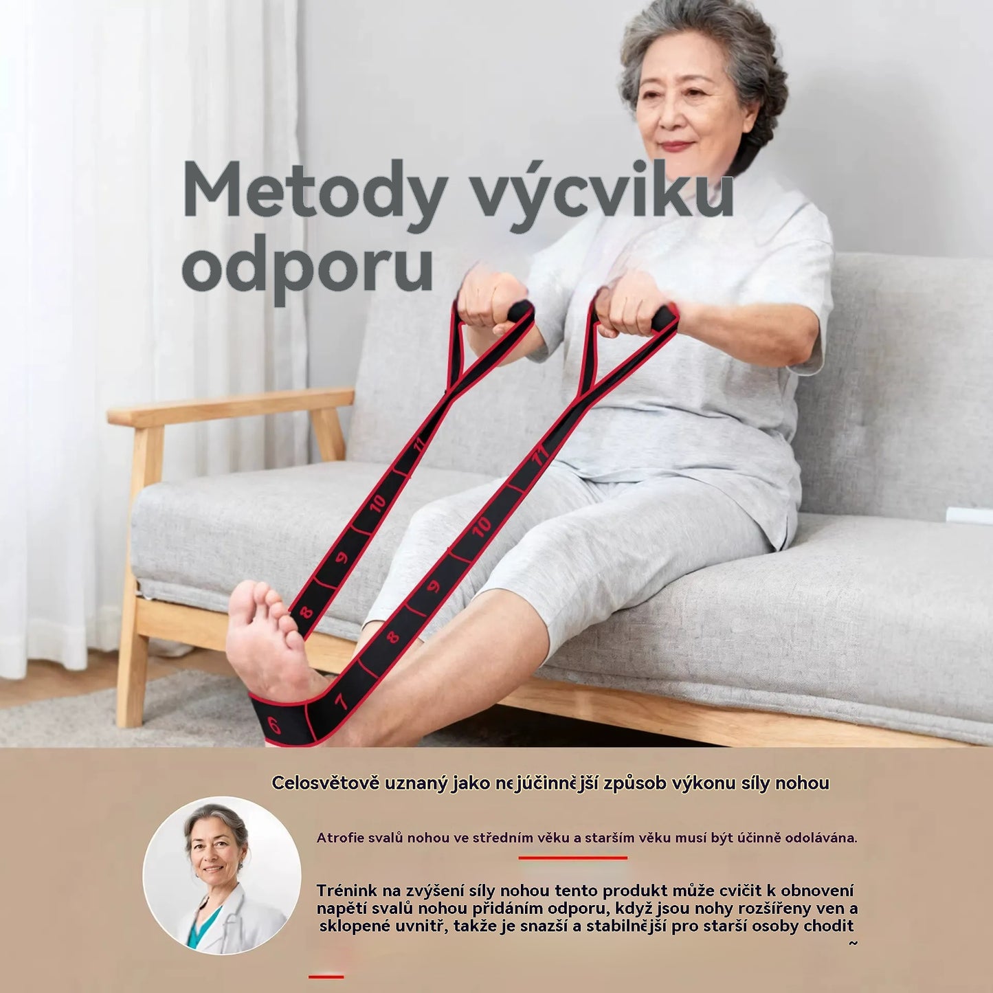 🦵🔥【Kup 1, a 1 dostaniesz gratis】🔥Gumowa taśma oporowa do budowania mięśni i rozciągania nóg, elastyczna taśma gumowa dla osób w średnim i starszym wieku.