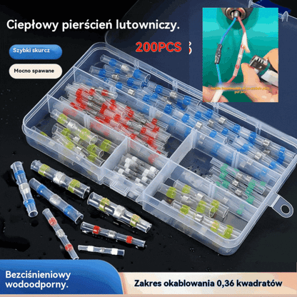 🔥🛠️ 【200 sztuk】🧩Wielofunkcyjna tuleja uszczelniająca, naprawa zerwanych przewodów, zestaw złączy spawalniczych termokurczliwych