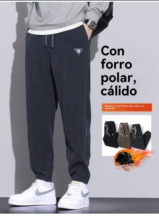 🔥【Precio especial】🔥【Tallas M-5XL】🖤Nuevos pantalones de invierno para hombre, forrados con polar y de pana gruesa, cálidos e informales.