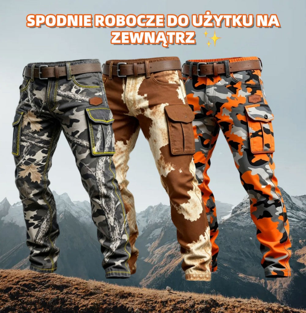 🔥【OSTATNI DZIEŃ WYPRZEDAŻY! 50% ZNIŻKI!】🔥Męskie spodnie taktyczne wojskowe, wiatroszczelne i ocieplane.
