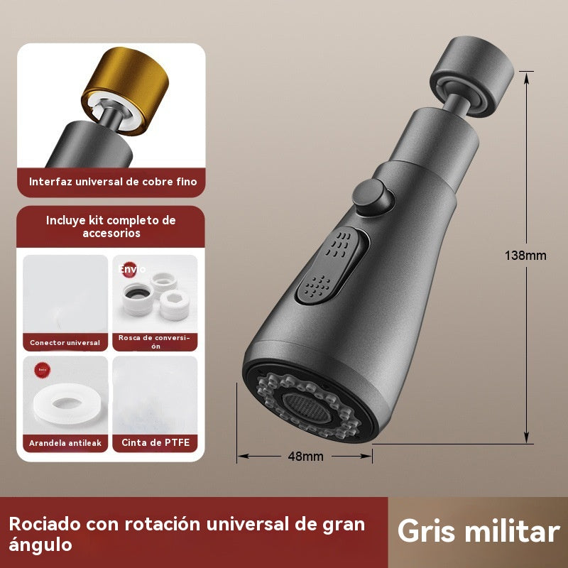 🚰【Cartucho de filtro gratuito】🔥Boquilla de Filtro para Grifo con Giro de 360°