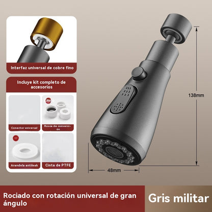 🚰【Cartucho de filtro gratuito】🔥Boquilla de Filtro para Grifo con Giro de 360°