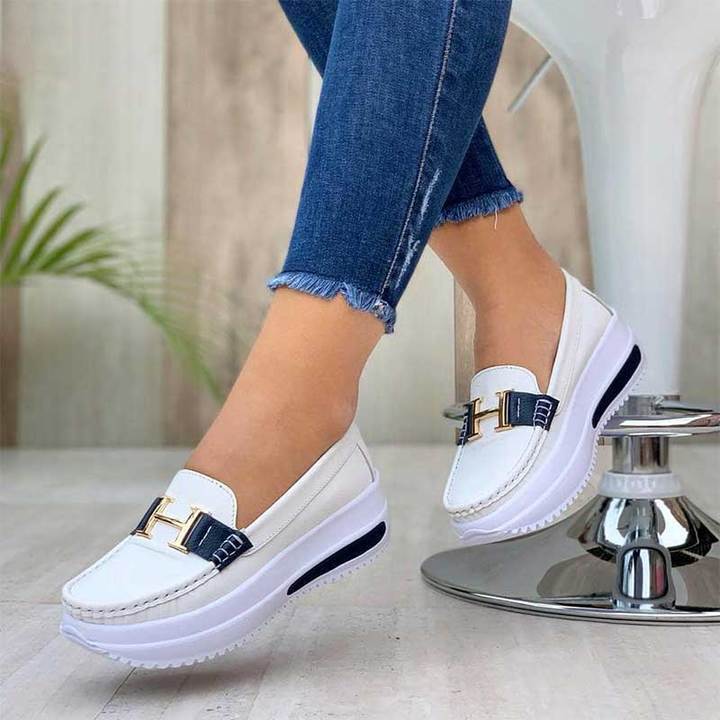 🔥🩰【35-43】2025 nowy styl damskie buty casualowe buty z grubą podeszwą miękkie i wygodne