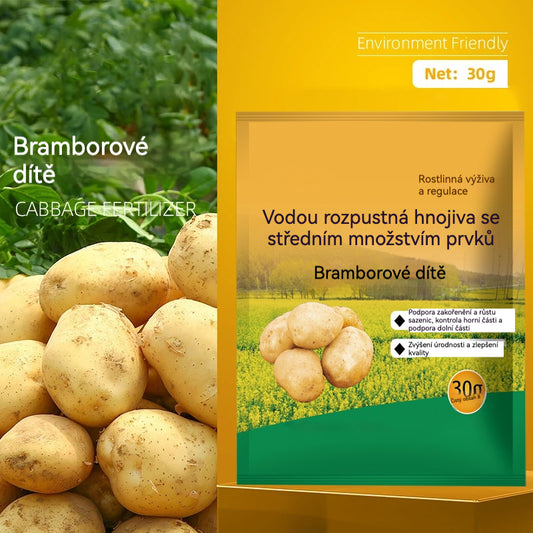 🌱[30 balení]🥔🍠🥜 Rozpustné listové hnojivo „Magický zemiak”｜Na zemiaky, arašidy, sladké zemiaky, reďkovky, taro a cibuľu – podporuje koreňový rast, zvyšuje úrodu