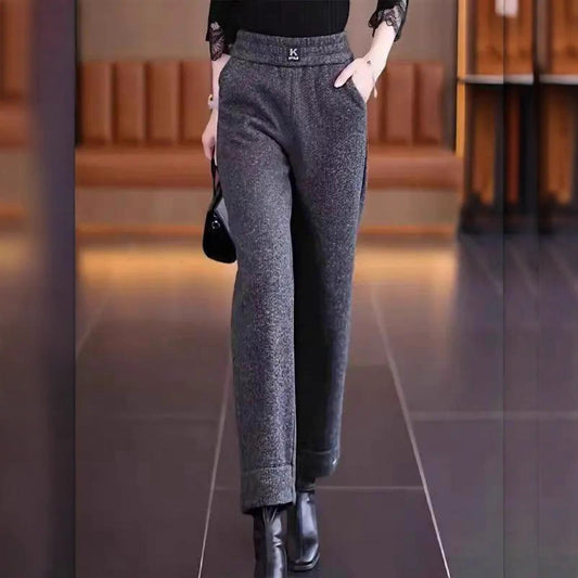 👖【Compra 1 y llévate 1 gratis】Pantalones anchos de invierno con forro polar