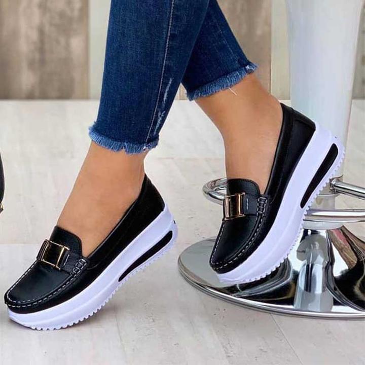 🔥🩰【35-43】2025 nowy styl damskie buty casualowe buty z grubą podeszwą miękkie i wygodne