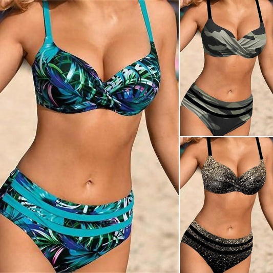 👙👙 【S-5XL】 2025 nowy strój kąpielowy z nadrukiem seksowne bikini