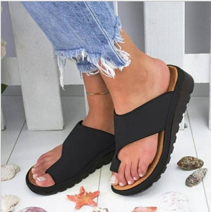 🔥【34-43】Eladó női lapos, nyári keresztpántos szandál, plus size, korrigálja a lábboltozat-támasztást