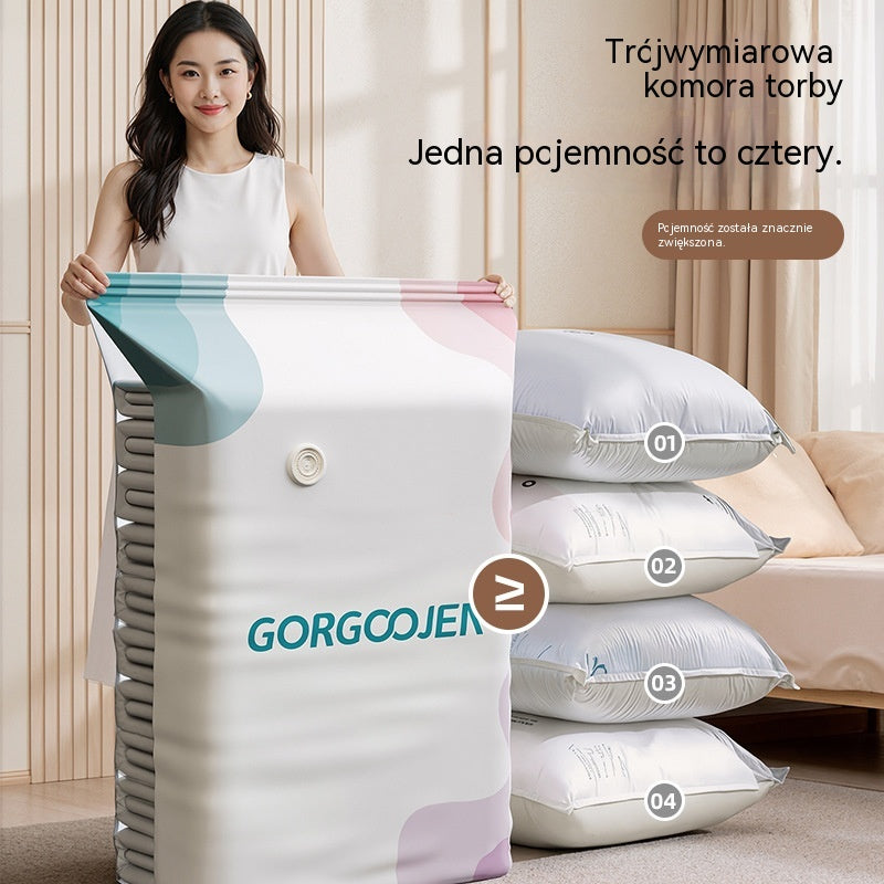 🧳 5 produktów za 109 zł 💨 Duża, kompresyjna torba próżniowa: nie wymaga pompki, jest szczelna i idealnie nadaje się do oszczędzania miejsca w walizkach i w domu ✈️