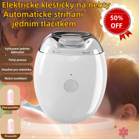💅 Kupte 1 kus a získejte 1 zdarma! ✨ Automatický pilník na nehty (1 kus) pro bezpečnou a šetrnou péči o nehty 👶🔧