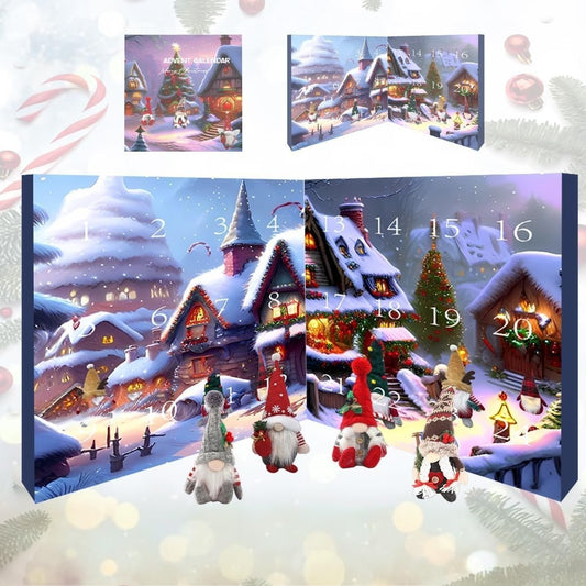 【🎄🎄Kup 1, a 1 dostaniesz gratis】🎃🎅Kalendarz adwentowy 2025 z elfami【Dane techniczne: 24*24*6 cm】