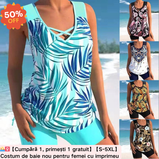 🏊‍♀️🔥🔥【S-5XL】Costum de baie cu imprimeu pentru femei, nou, 2025