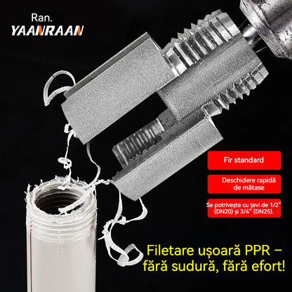 🔩 Filetare ușoară PPR – fără sudură, fără efort! 【Set 2 bucăți – pentru țevi de 1/2” (DN20) și 3/4” (DN25)】