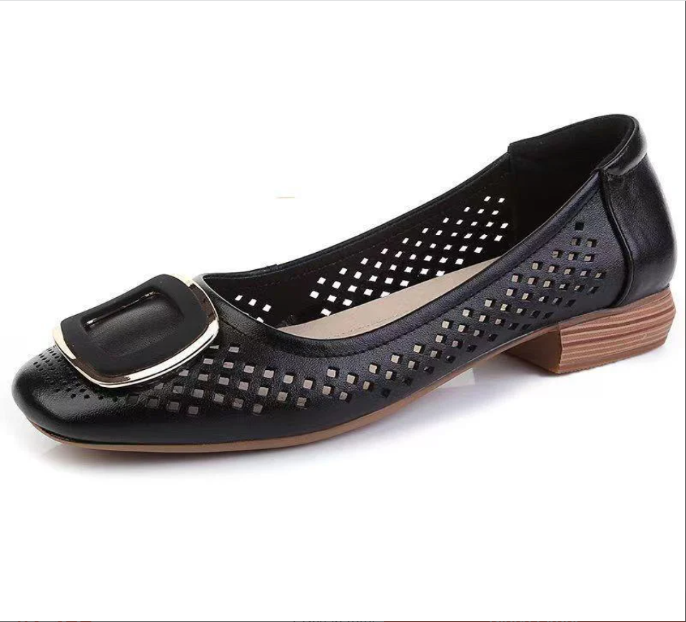 🥿【35-40】2026 Jaro Léto Soft Bottom Ležérní Dámské Boty Shallow Mouth