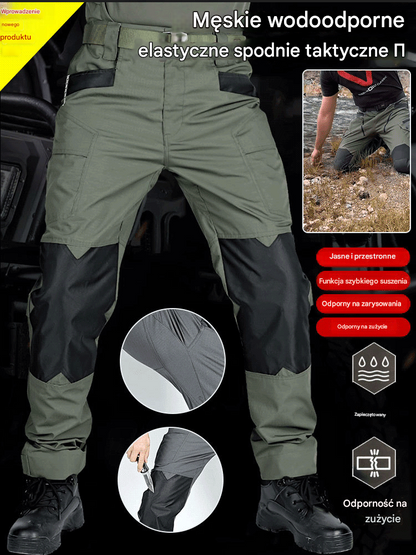 🚵🧗【Spodnie bojowe Outdoor】（S-3XL）Wytrzymałe, odporne na zarysowania, wodoodporne, oddychające i bardzo elastyczne – Twoje niezbędne spodnie taktyczne na wyprawy na świeżym powietrzu!
