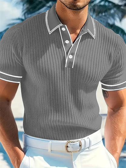 👕 50% ZNIŻKI! 🌞 Letnia, swobodna koszulka polo z krótkim rękawem – oddychająca bawełna, nowoczesny krój i idealna na relaksujące dni 🏖️