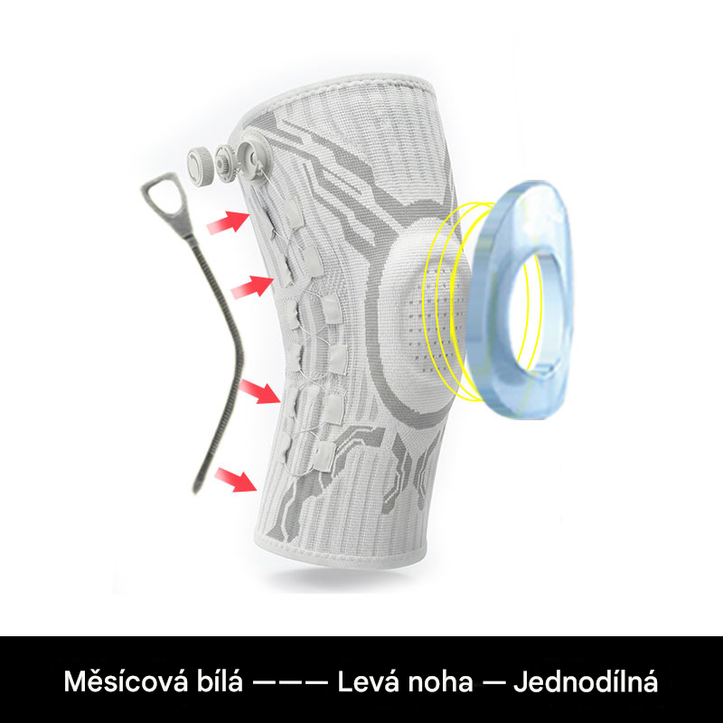 🔥【Kupte 1, získejte 1 zdarma】🦵🦵Silikonová kompresní sportovní kolenní ortéza s tlumící pružinovou oporou pro venkovní běh a fitness