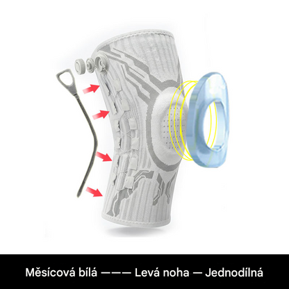 🔥【Kupte 1, získejte 1 zdarma】🦵🦵Silikonová kompresní sportovní kolenní ortéza s tlumící pružinovou oporou pro venkovní běh a fitness