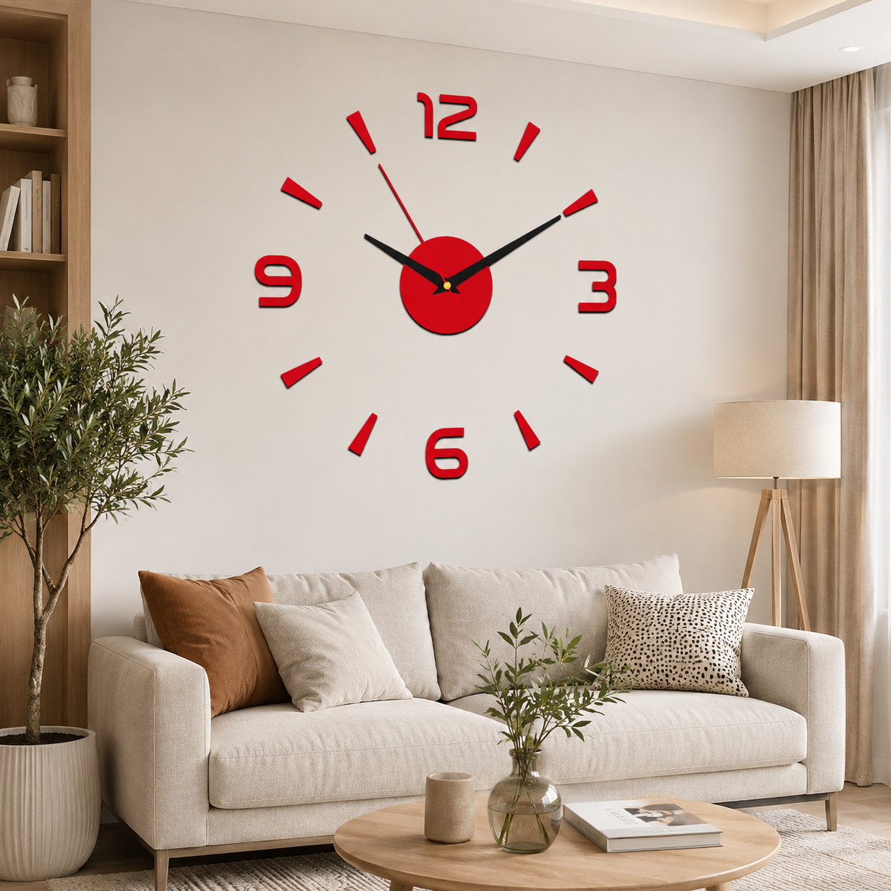 🕑✨3D świecący akrylowy zegar ścienny – nie wymaga wiercenia (wymagany montaż)-4356797
