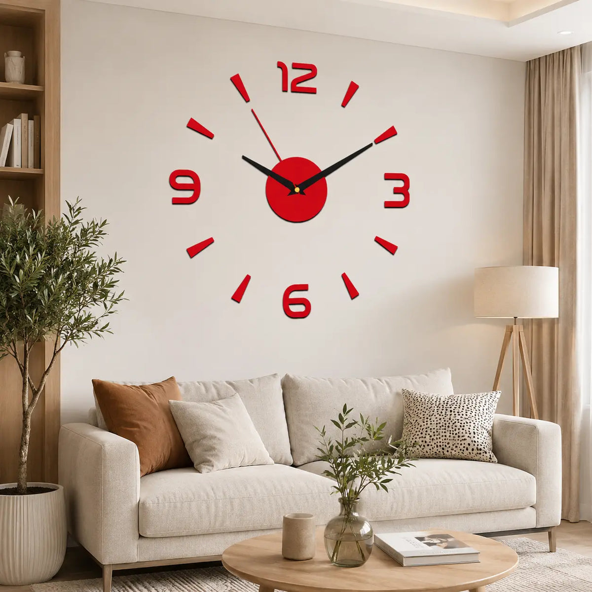 🕑✨3D świecący akrylowy zegar ścienny – nie wymaga wiercenia (wymagany montaż)-4356797