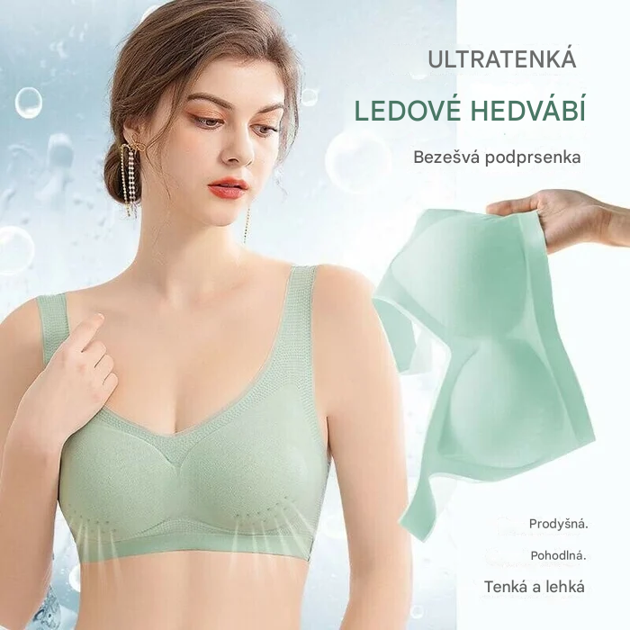 [Kupte 1 kus, získejte 1 kus zdarma][M-5XL] Bezešvá ledová hedvábná ultratenká podprsenka