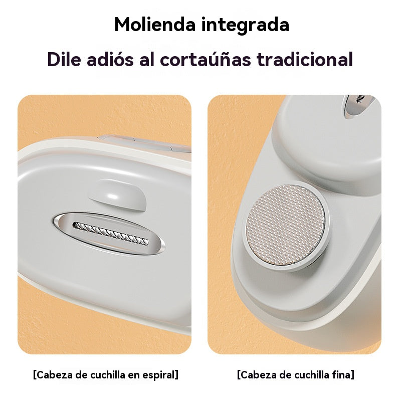 ✂️💅🔥¡Compra 1 y llévate otro gratis!🔥 Lima de uñas eléctrica multifuncional, cortauñas eléctrico con protección antipellizcos