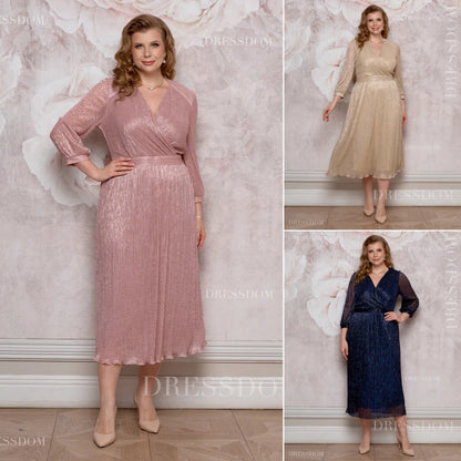 【S-5XL】💐Rochie cu efect de degrade strălucitor｜Ușoară și vaporoasă｜Elegantă și întineritoare