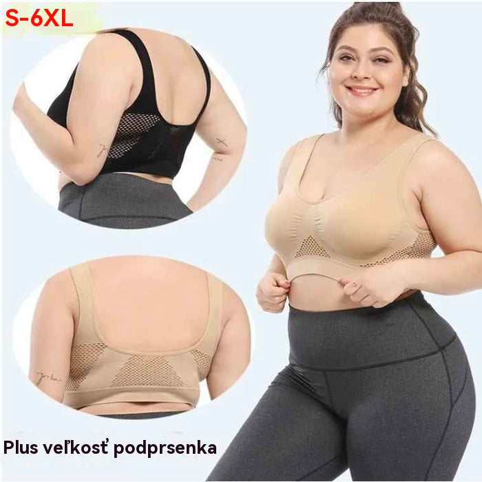 💕💕【Sada 3 kusů】Dámská vysoce elastická a prodyšná podprsenka, elegantní a vyzrálý styl ❤️【40–120 kg】
