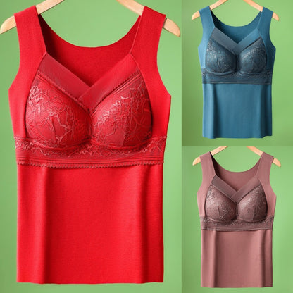 🔥【3 piezas】❤️【40-100 kg】Ropa interior de encaje de terciopelo de ganso de otoño e invierno, espalda hermosa, accesorios para fruncir el pecho, prevención de la flacidez del pecho✅【Recomendación del médico】