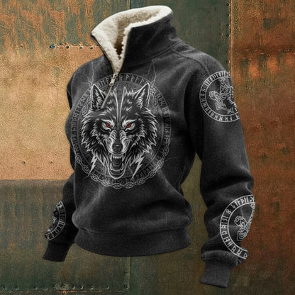 🔥【S–5XL】Nová módna jesenno-zimná mikina s flísovou podšívkou a kožušinovým golierom