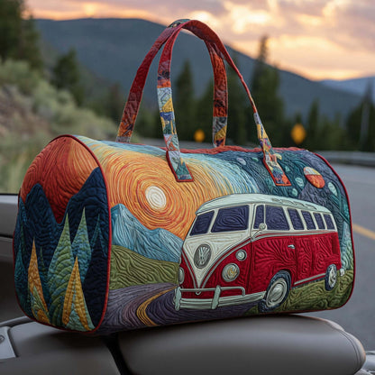 👜💐【(16x8x8) palců】Polstrovaná cestovní taška Hippie Van