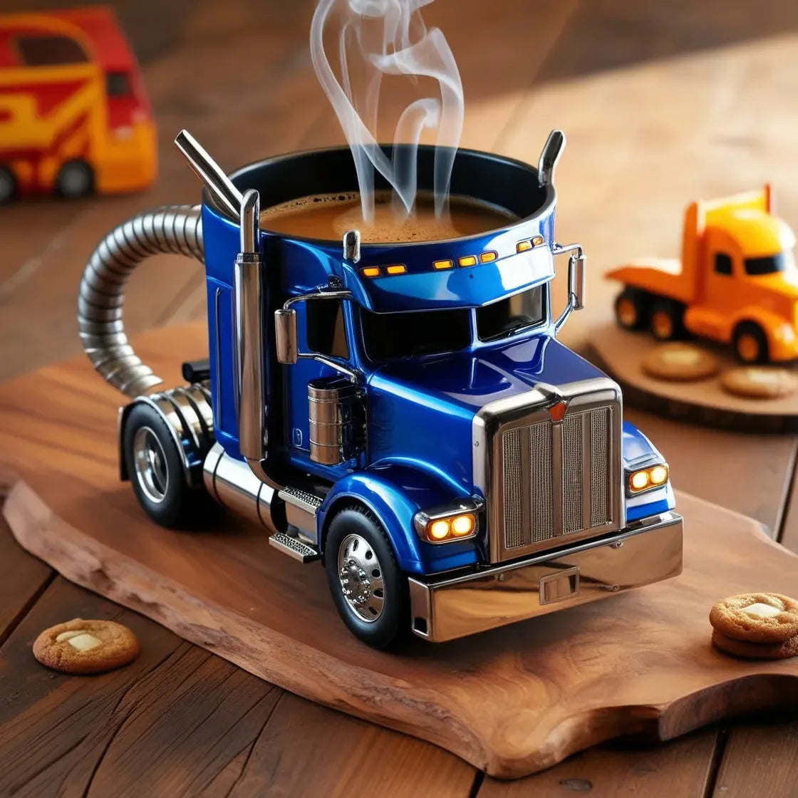 【Neskorý letný výpredaj】🚛【Kúp 1, získaj 1 zadarmo】Ručne vyrobený hrnček na kávu s kamiónom