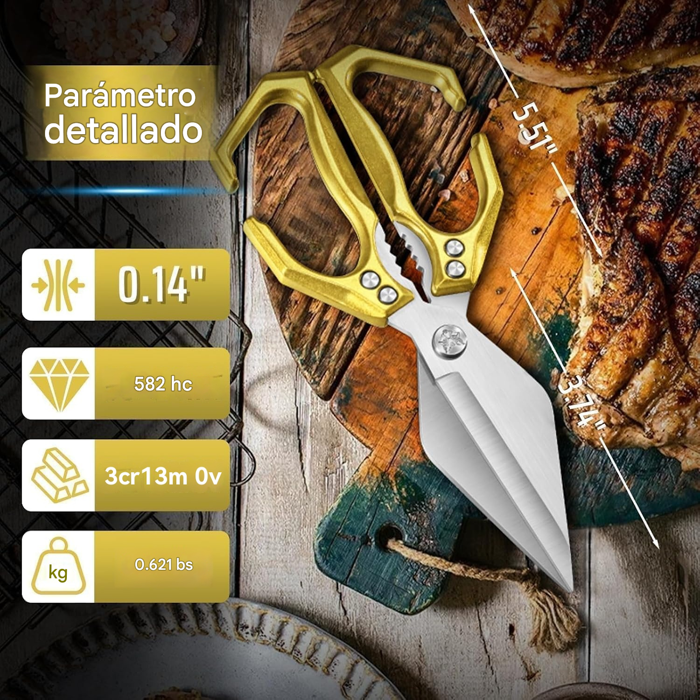 ✂️🔥Oferta por tiempo limitado🥰🔥Tijeras de cocina duraderas y multifuncionales