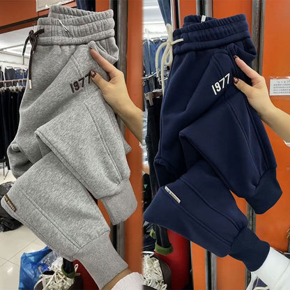 【M-4XL】2024 Pogrubione aksamitne zimowe spodnie na co dzień
