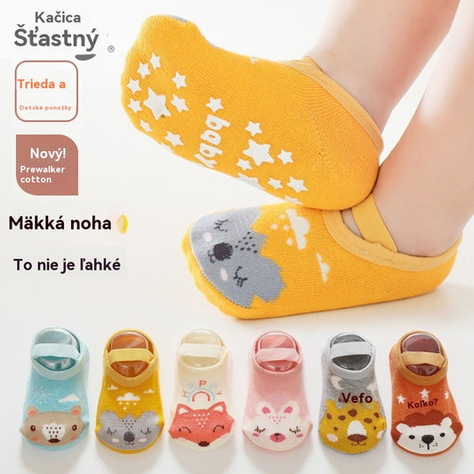 👶【Kúpte 6 kusov a získajte 6 kusov zadarmo】Detské hrubé protišmykové ponožky - chránia pred chladom!