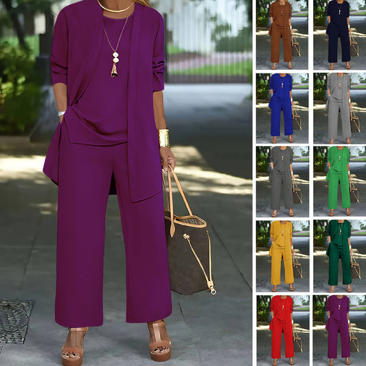 🧥【S-5XL】  zniżki na elegancki damski trzyczęściowy komplet o luźnym kroju🍂