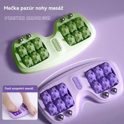 【Kúpte 1 a dostanete 1 zadarmo】🔥Nový produkt💜Prenosný masážny prístroj na nohy s dvoma valčekmi💜