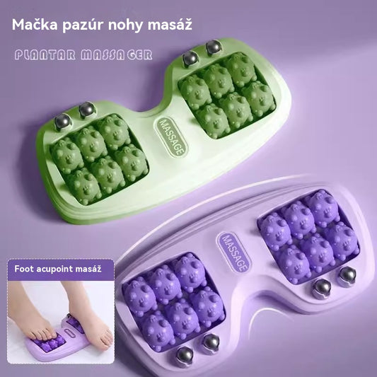 【Kúpte 1 a dostanete 1 zadarmo】🔥Nový produkt💜Prenosný masážny prístroj na nohy s dvoma valčekmi💜