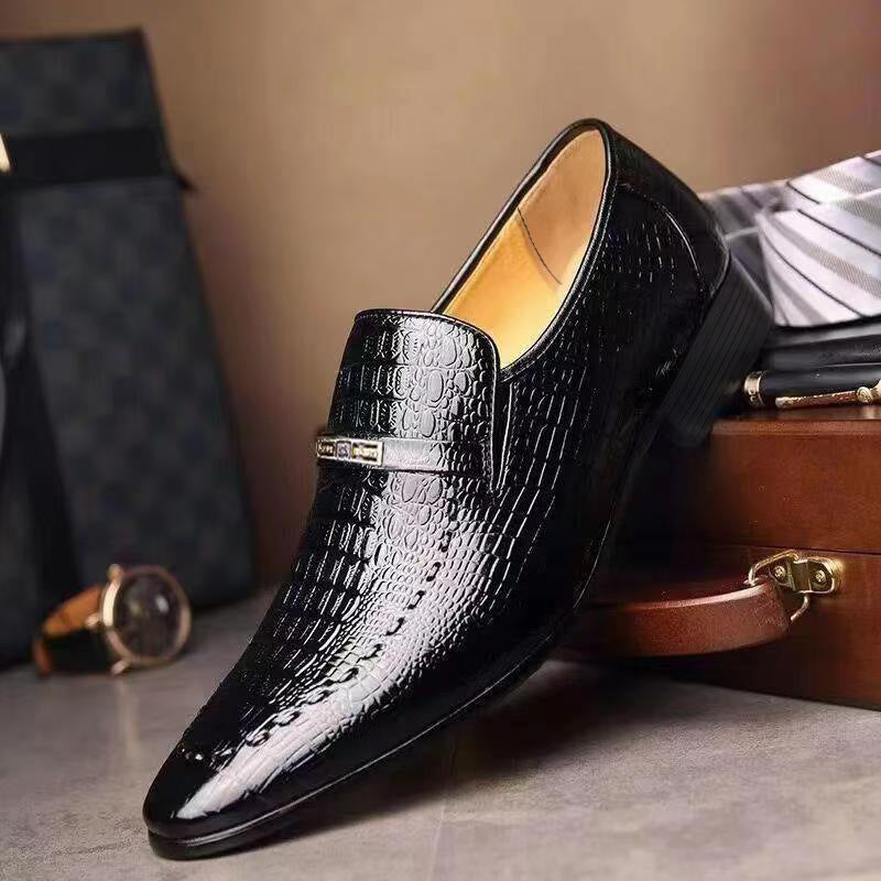 🐊👞 Pantofi din piele confortabili și luxoși pentru bărbați🔥✨