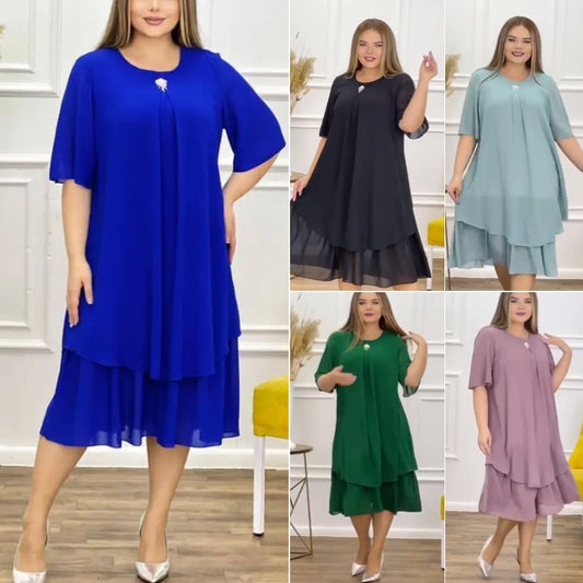 🌷🎁【S-5XL】 ❤️2025 Noi rochii de înaltă calitate din sifon de înaltă calitate