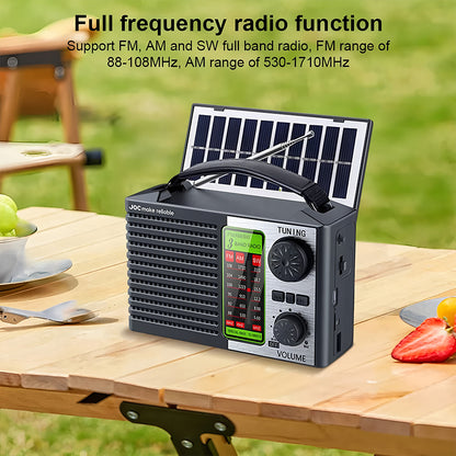 💥🏕️Wielofunkcyjne radio przenośne, radio AM, wbudowany moduł Bluetooth, dźwięk wielostrefowy