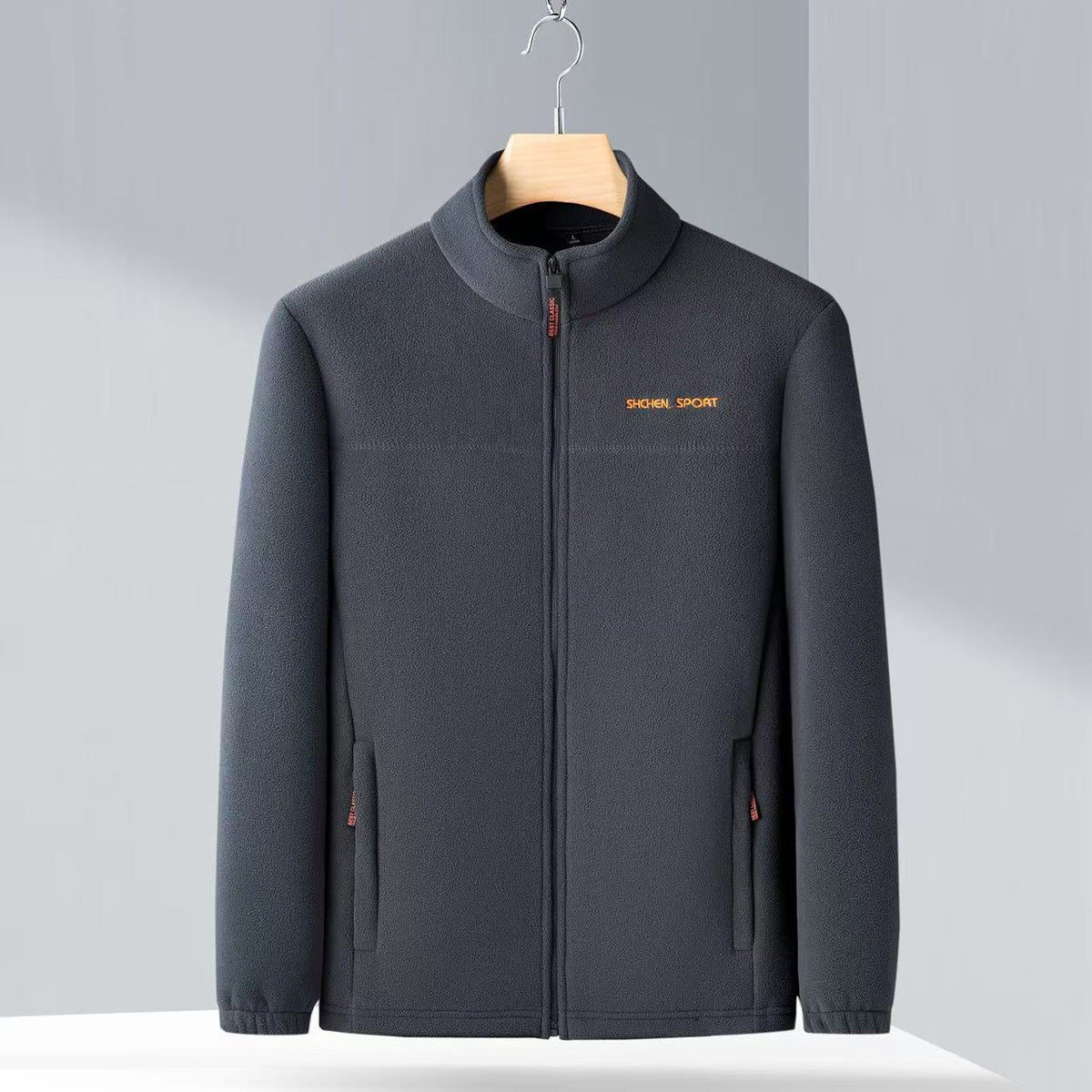 🧥🍂🔥Pánska jesenná a zimná polar fleecová bunda, flísová bunda s vysokým golierom pre mladých mužov a mužov stredného veku