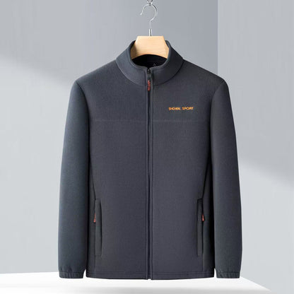 🧥🍂🔥Pánska jesenná a zimná polar fleecová bunda, flísová bunda s vysokým golierom pre mladých mužov a mužov stredného veku