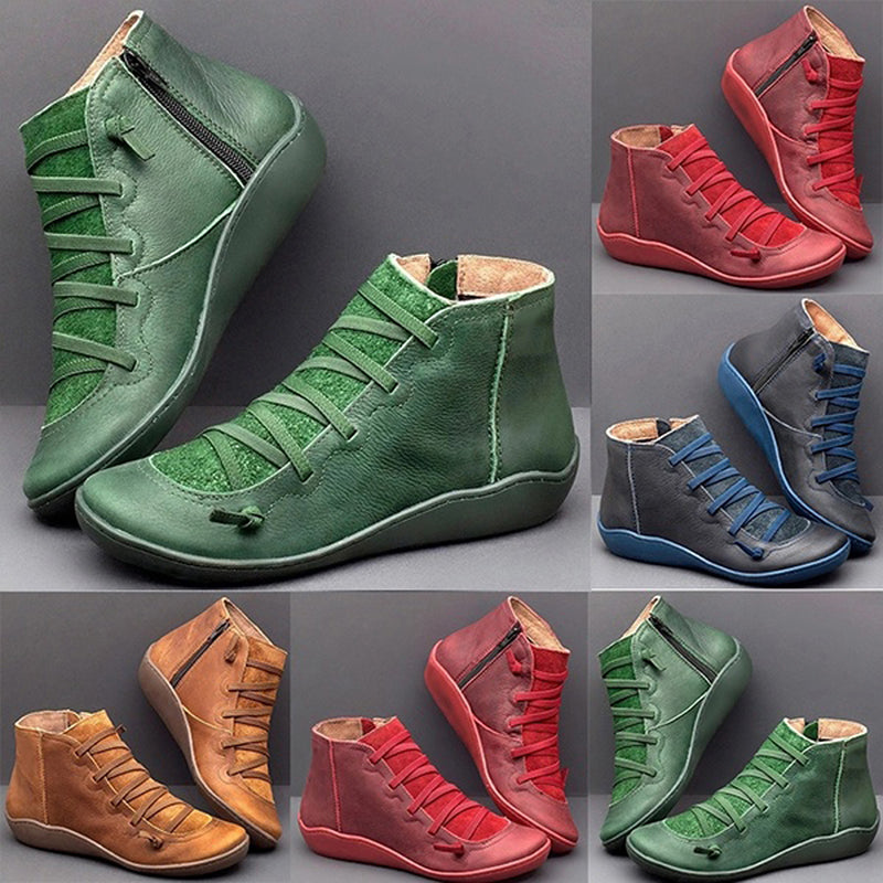 【35-43】 Nowe duże rozmiary botków casual dla kobiet-3735372