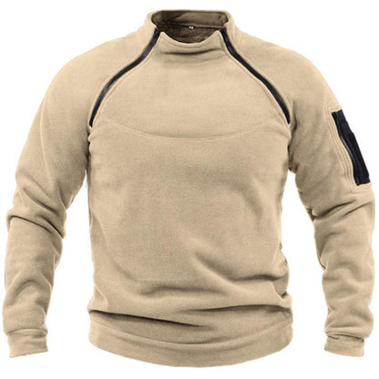 【S-4XL】Męski, ciepły T-shirt outdoorowy na jesień i zimę z długimi rękawami