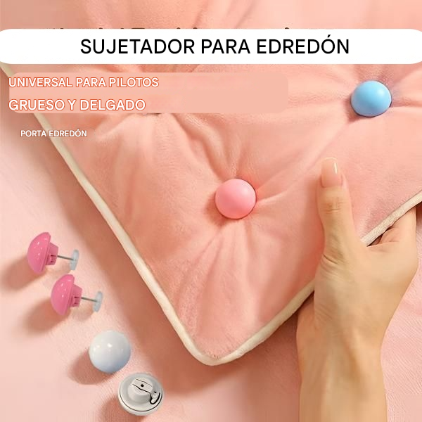 ✨【60 piezas】Cierre de edredón: ¡estable y fácil de usar! 📍Universal para edredones gruesos y finos.