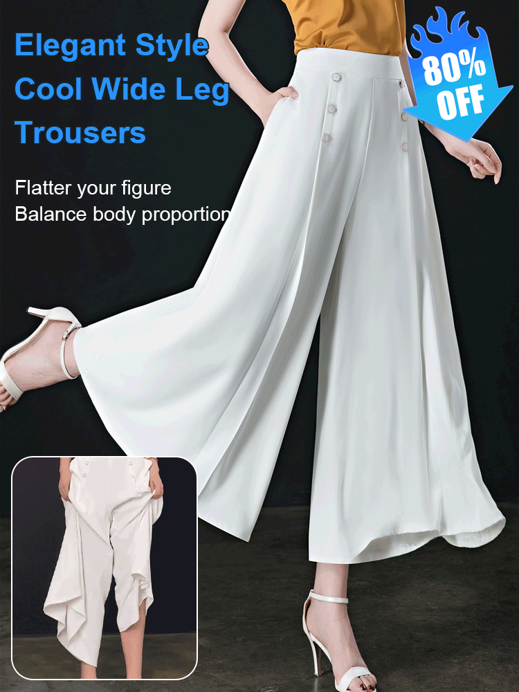 🔥【49% OFF】💖【M-5XL】 2026 jarní a letní dámská sukně s vysokým pasem a širokými nohami